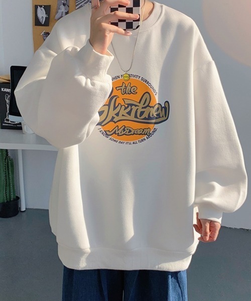 NOWLE（ノウル）の「【NOWLE】フロント グラフィティー ロゴ スウェット（スウェット・メンズ・ホワイト/ブラック/グレー/ブルーグリーン・MEDIUM/LARGE/X-LARGE/XX-LARGE）」の19枚目の写真