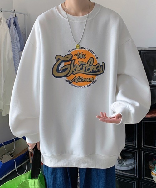 NOWLE（ノウル）の「【NOWLE】フロント グラフィティー ロゴ スウェット（スウェット・メンズ・ホワイト/ブラック/グレー/ブルーグリーン・MEDIUM/LARGE/X-LARGE/XX-LARGE）」の8枚目の写真