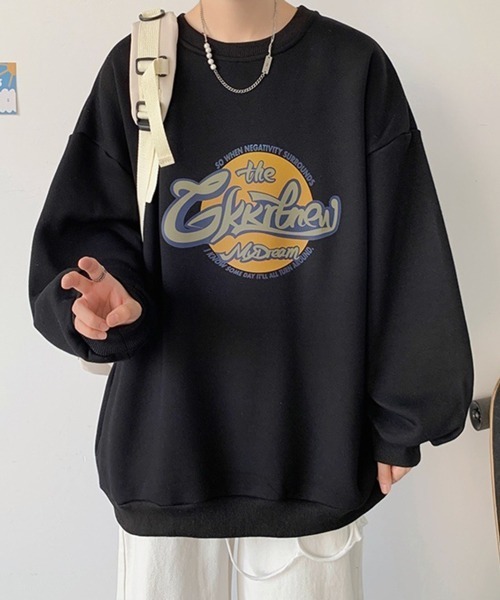 NOWLE（ノウル）の「【NOWLE】フロント グラフィティー ロゴ スウェット（スウェット・メンズ・ホワイト/ブラック/グレー/ブルーグリーン・MEDIUM/LARGE/X-LARGE/XX-LARGE）」の9枚目の写真