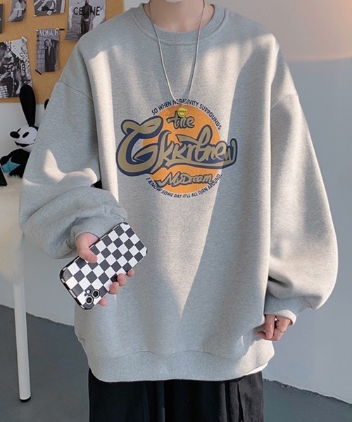 NOWLE（ノウル）の「【NOWLE】フロント グラフィティー ロゴ スウェット（スウェット・メンズ・ホワイト/ブラック/グレー/ブルーグリーン・MEDIUM/LARGE/X-LARGE/XX-LARGE）」の14枚目の写真