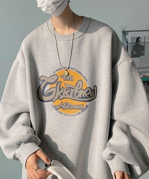 NOWLE（ノウル）の「【NOWLE】フロント グラフィティー ロゴ スウェット（スウェット・メンズ・ホワイト/ブラック/グレー/ブルーグリーン・MEDIUM/LARGE/X-LARGE/XX-LARGE）」の12枚目の写真