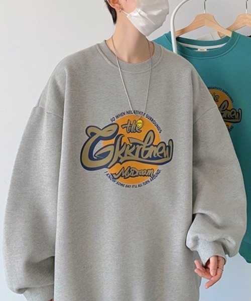 NOWLE（ノウル）の「【NOWLE】フロント グラフィティー ロゴ スウェット（スウェット・メンズ・ホワイト/ブラック/グレー/ブルーグリーン・MEDIUM/LARGE/X-LARGE/XX-LARGE）」の7枚目の写真