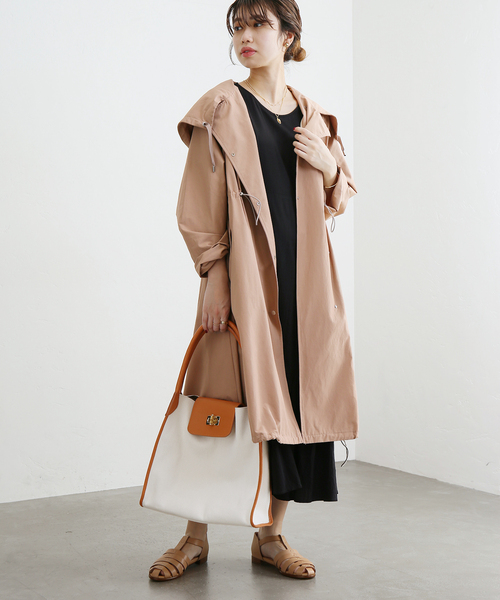 La TOTALITE（ラトータリテ）の「【MILOS/ミロス】キャンバスコンビトートBAG（トートバッグ・レディース・カーキ/ブラウン系その他・FREE）」の11枚目の写真