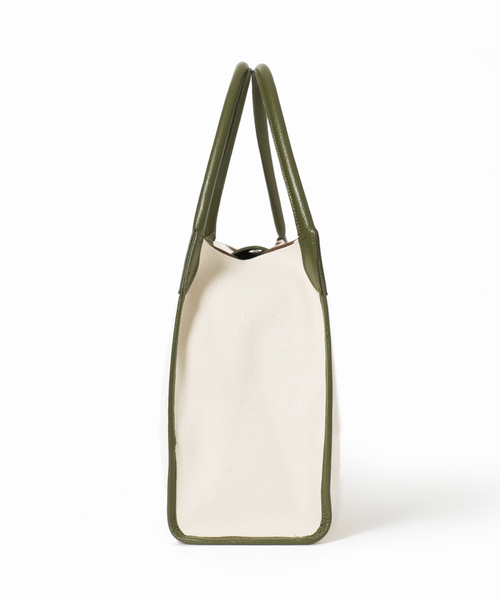 La TOTALITE（ラトータリテ）の「【MILOS/ミロス】キャンバスコンビトートBAG（トートバッグ・レディース・カーキ/ブラウン系その他・FREE）」の15枚目の写真