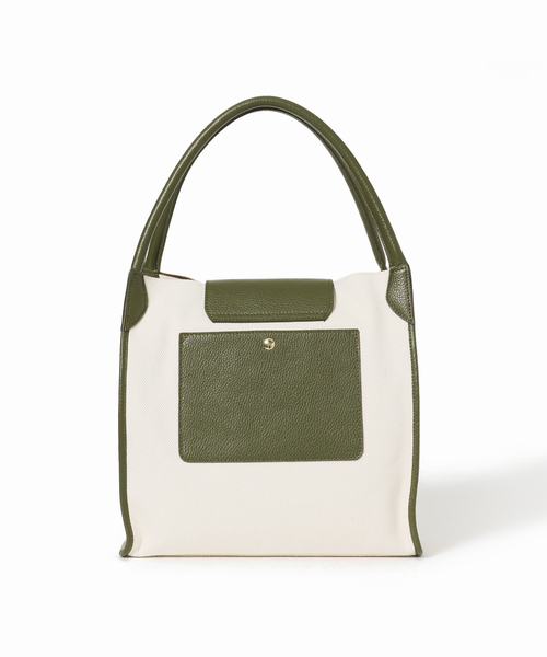La TOTALITE（ラトータリテ）の「【MILOS/ミロス】キャンバスコンビトートBAG（トートバッグ・レディース・カーキ/ブラウン系その他・FREE）」の16枚目の写真