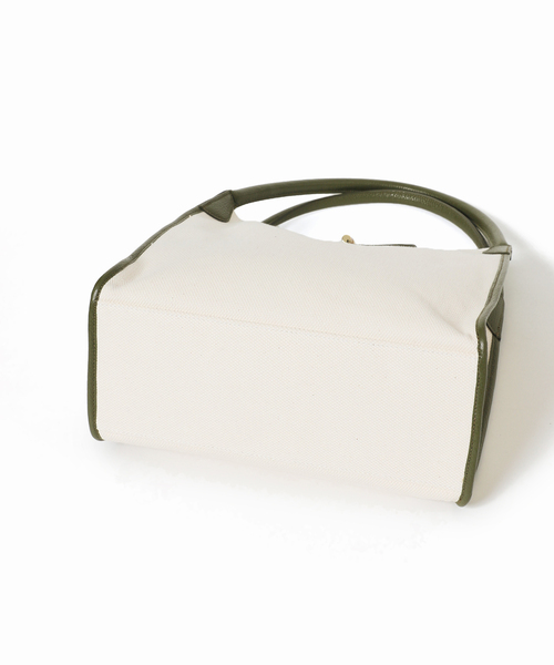 La TOTALITE（ラトータリテ）の「【MILOS/ミロス】キャンバスコンビトートBAG（トートバッグ・レディース・カーキ/ブラウン系その他・FREE）」の17枚目の写真
