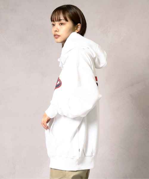 FILA（フィラ）の「【 FILA / フィラ 】プル オーバー フード スウェット FS3064 DWB（パーカー・メンズ・ホワイト/レッド・LARGE/X-LARGE/MEDIUM）」の11枚目の写真