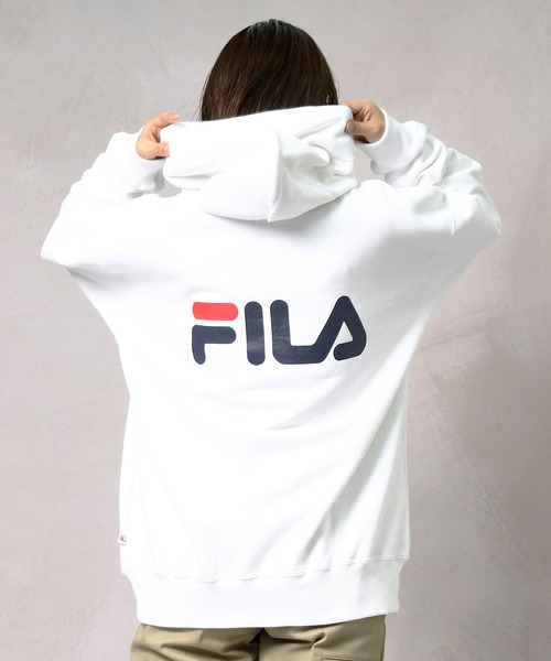 FILA（フィラ）の「【 FILA / フィラ 】プル オーバー フード スウェット FS3064 DWB（パーカー・メンズ・ホワイト/レッド・LARGE/X-LARGE/MEDIUM）」の12枚目の写真