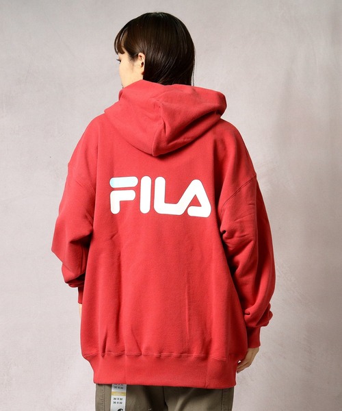 FILA（フィラ）の「【 FILA / フィラ 】プル オーバー フード スウェット FS3064 DWB（パーカー・メンズ・ホワイト/レッド・LARGE/X-LARGE/MEDIUM）」の16枚目の写真
