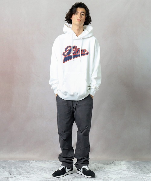 FILA（フィラ）の「【 FILA / フィラ 】プル オーバー フード スウェット FS3064 DWB（パーカー・メンズ・ホワイト/レッド・LARGE/X-LARGE/MEDIUM）」の4枚目の写真