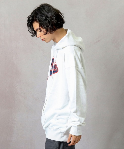 FILA（フィラ）の「【 FILA / フィラ 】プル オーバー フード スウェット FS3064 DWB（パーカー・メンズ・ホワイト/レッド・LARGE/X-LARGE/MEDIUM）」の5枚目の写真