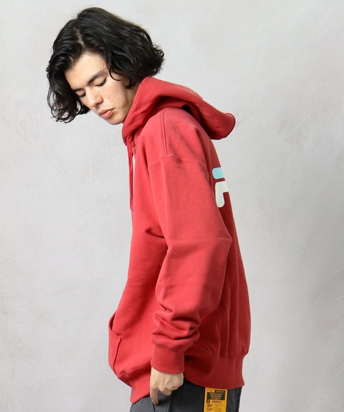 FILA（フィラ）の「【 FILA / フィラ 】プル オーバー フード スウェット FS3064 DWB（パーカー・メンズ・ホワイト/レッド・LARGE/X-LARGE/MEDIUM）」の17枚目の写真