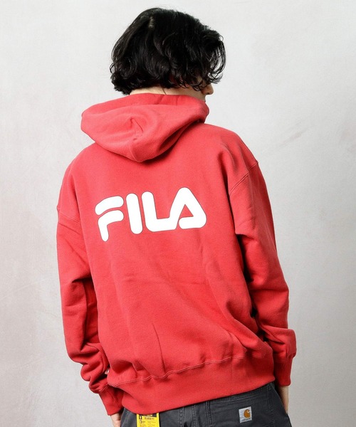 FILA（フィラ）の「【 FILA / フィラ 】プル オーバー フード スウェット FS3064 DWB（パーカー・メンズ・ホワイト/レッド・LARGE/X-LARGE/MEDIUM）」の18枚目の写真