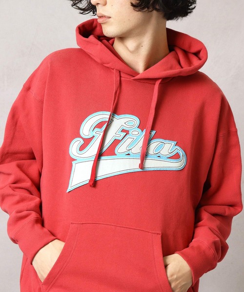 FILA（フィラ）の「【 FILA / フィラ 】プル オーバー フード スウェット FS3064 DWB（パーカー・メンズ・ホワイト/レッド・LARGE/X-LARGE/MEDIUM）」の19枚目の写真