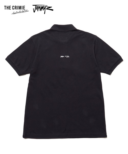 新品【CRIMIE】クライミー　ゴルフ　半袖ポロＴシャツ　Ｌ　ブラック×ホワイト 新品【CRIMIE】クライミー ゴルフ 半袖ポロTシャツ L ブラック