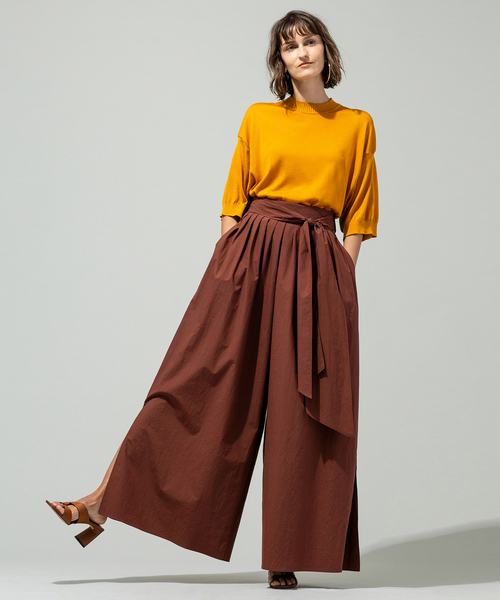 VERMEIL par iena(ヴェルメイユパーイエナ)の「【HAVEL studio/ハーヴェル スタジオ】 PLAIN STITCH プルオーバー◆(ニット/セーター・レディース・イエロー/ライトグレー・SMALL)」の3枚目の写真