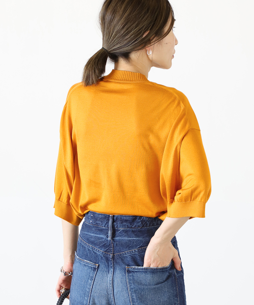 VERMEIL par iena(ヴェルメイユパーイエナ)の「【HAVEL studio/ハーヴェル スタジオ】 PLAIN STITCH プルオーバー◆(ニット/セーター・レディース・イエロー/ライトグレー・SMALL)」の13枚目の写真