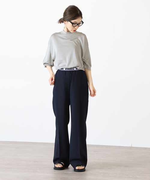 VERMEIL par iena(ヴェルメイユパーイエナ)の「【HAVEL studio/ハーヴェル スタジオ】 PLAIN STITCH プルオーバー◆(ニット/セーター・レディース・イエロー/ライトグレー・SMALL)」の16枚目の写真