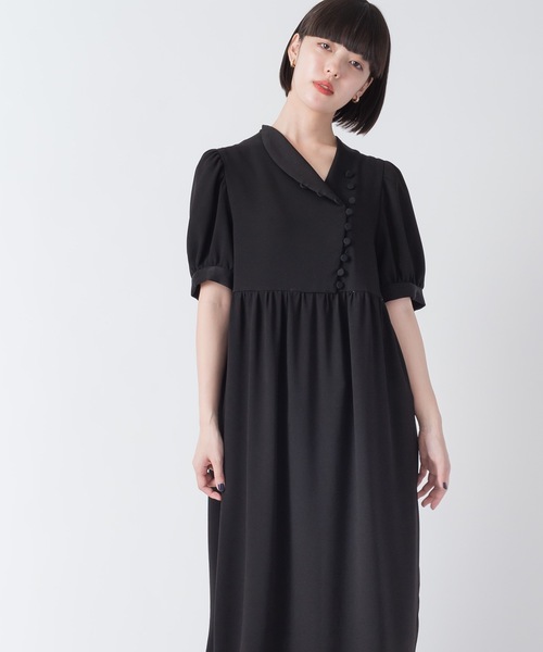 La SRIC（ラスリック）の「La SRIC / アシンメトリーカラーOP（ワンピース・レディース・ブラック/イエロー・38）」の14枚目の写真