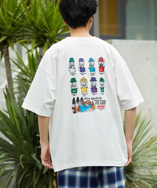 COLEMAN（コールマン）の「Coleman/コールマン ランタン柄プリントTEE/Coleman×リド・ブレイク（Tシャツ/カットソー・メンズ・ホワイト/スミクロ/グレイッシュベージュ/グリーン/ブルー・MEDIUM/LARGE）」の22枚目の写真