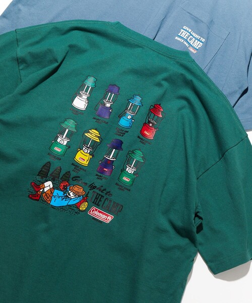 COLEMAN（コールマン）の「Coleman/コールマン ランタン柄プリントTEE/Coleman×リド・ブレイク（Tシャツ/カットソー・メンズ・ホワイト/スミクロ/グレイッシュベージュ/グリーン/ブルー・MEDIUM/LARGE）」の13枚目の写真