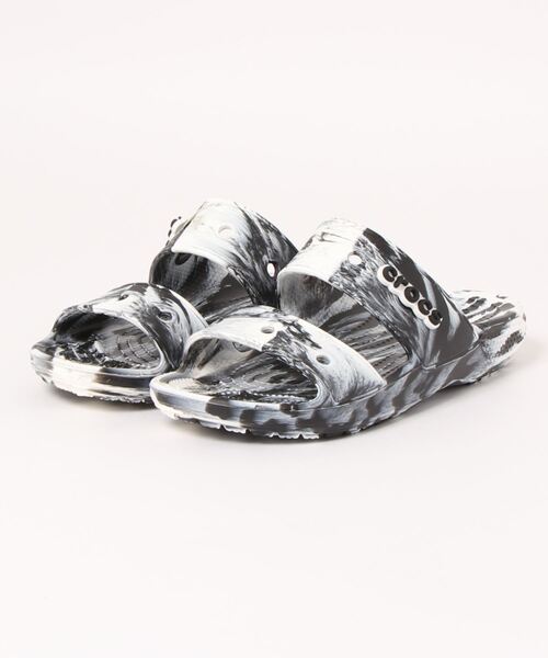 crocs(クロックス)の「クロックス クラシック クロックス マーブル サンダル / crocs Classic Crocs Marbled Sandal(サンダル・レディース・ホワイト×ブラック/オレンジ/ホワイト/ブルー・26cm/25cm/24cm/28cm/27cm/23cm/22cm/21cm/29cm)」の3枚目の写真