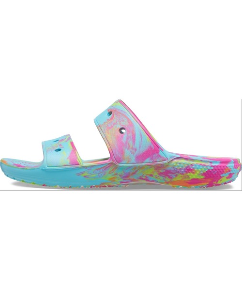 crocs(クロックス)の「クロックス クラシック クロックス マーブル サンダル / crocs Classic Crocs Marbled Sandal(サンダル・レディース・ホワイト×ブラック/オレンジ/ホワイト/ブルー・26cm/25cm/24cm/28cm/27cm/23cm/22cm/21cm/29cm)」の1枚目の写真