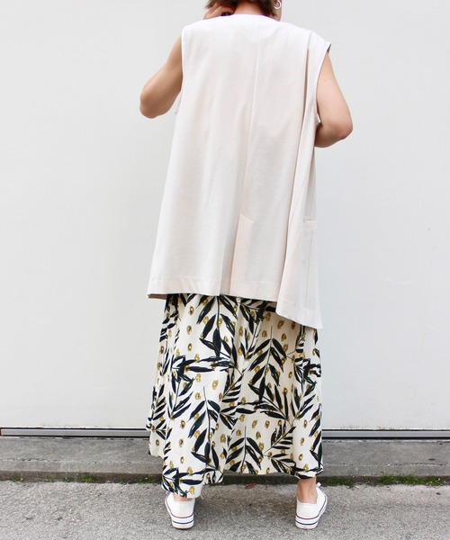 MLI'A(エムリア)の「ボタニカルスカート(スカート・レディース・アイボリー/キャメル・FREE)」の4枚目の写真