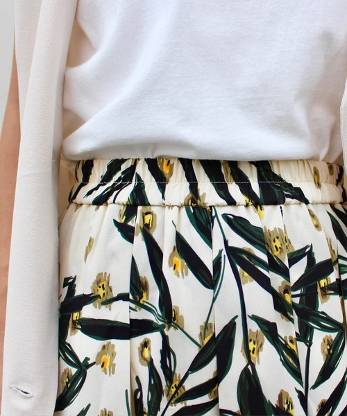 MLI'A(エムリア)の「ボタニカルスカート(スカート・レディース・アイボリー/キャメル・FREE)」の5枚目の写真