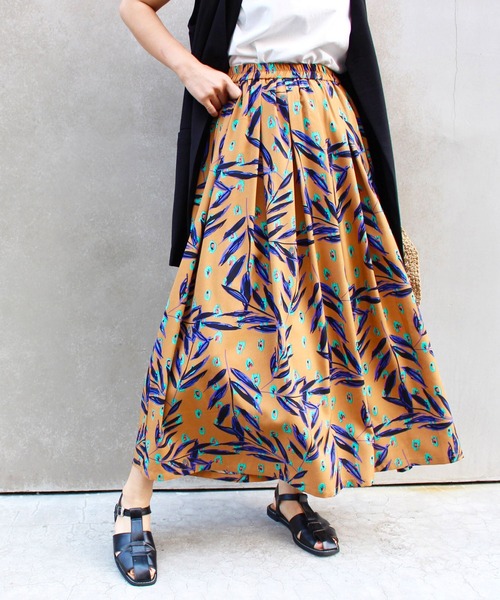 MLI'A(エムリア)の「ボタニカルスカート(スカート・レディース・アイボリー/キャメル・FREE)」の13枚目の写真