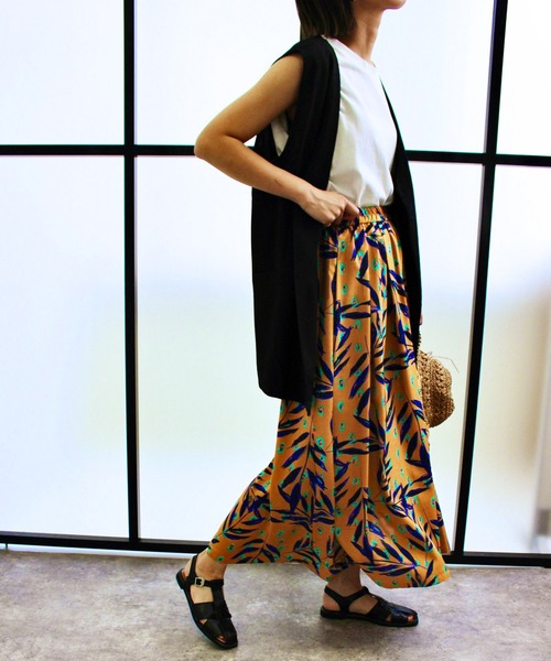 MLI'A(エムリア)の「ボタニカルスカート(スカート・レディース・アイボリー/キャメル・FREE)」の10枚目の写真