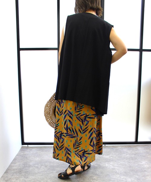 MLI'A(エムリア)の「ボタニカルスカート(スカート・レディース・アイボリー/キャメル・FREE)」の8枚目の写真