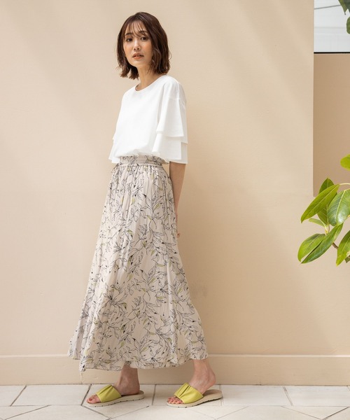 GLOBAL WORK(グローバルワーク)の「快適袖フレアプルオーバー/268948(Tシャツ/カットソー・レディース・グリーン系その他7/ブラック/ホワイト/グリーン/オレンジ系その他3・LARGE/MEDIUM)」の7枚目の写真