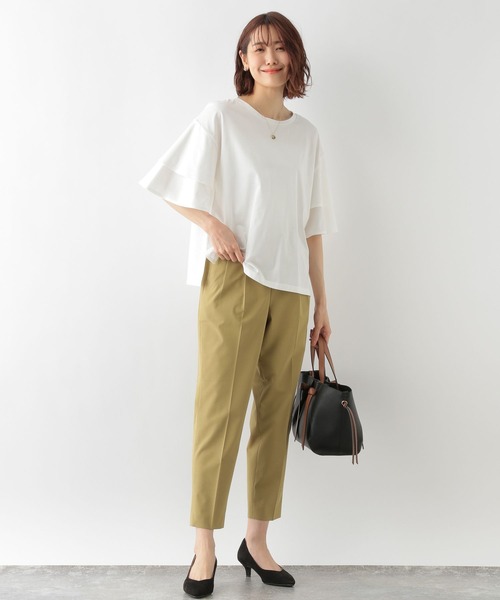 GLOBAL WORK(グローバルワーク)の「快適袖フレアプルオーバー/268948(Tシャツ/カットソー・レディース・グリーン系その他7/ブラック/ホワイト/グリーン/オレンジ系その他3・LARGE/MEDIUM)」の11枚目の写真