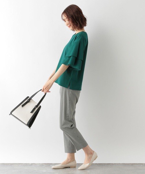 GLOBAL WORK(グローバルワーク)の「快適袖フレアプルオーバー/268948(Tシャツ/カットソー・レディース・グリーン系その他7/ブラック/ホワイト/グリーン/オレンジ系その他3・LARGE/MEDIUM)」の17枚目の写真