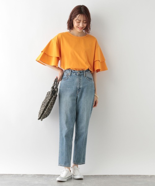 GLOBAL WORK(グローバルワーク)の「快適袖フレアプルオーバー/268948(Tシャツ/カットソー・レディース・グリーン系その他7/ブラック/ホワイト/グリーン/オレンジ系その他3・LARGE/MEDIUM)」の20枚目の写真
