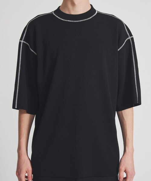 LiNoH（リノー）の「COTTON EMBROIDER CREW NECK S/S KNIT（ニット/セーター・メンズ・ライトグレー/レッド/ブラック/ブルー/グリーン・1/2）」の18枚目の写真