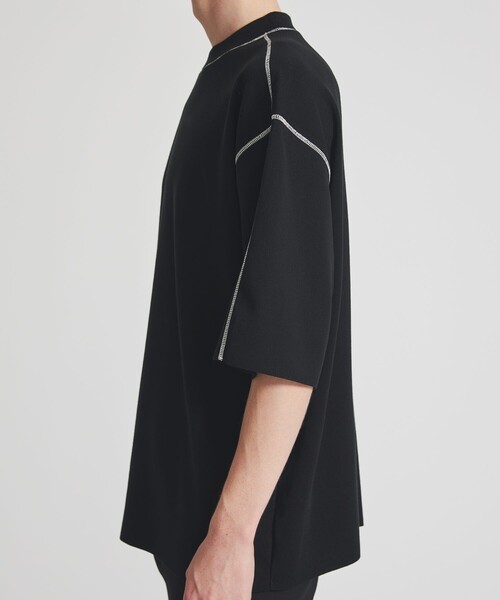 LiNoH（リノー）の「COTTON EMBROIDER CREW NECK S/S KNIT（ニット/セーター・メンズ・ライトグレー/レッド/ブラック/ブルー/グリーン・1/2）」の19枚目の写真