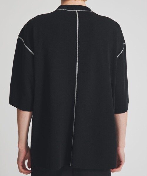 LiNoH（リノー）の「COTTON EMBROIDER CREW NECK S/S KNIT（ニット/セーター・メンズ・ライトグレー/レッド/ブラック/ブルー/グリーン・1/2）」の20枚目の写真