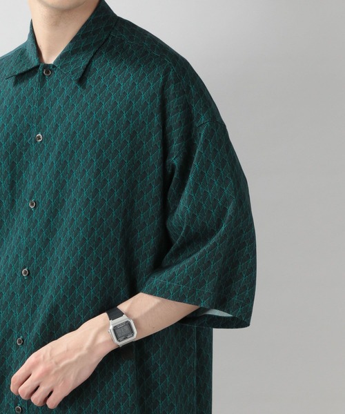 RAGEBLUE（レイジブルー）の「ジオメトリック柄/レーヨン半袖シャツ2