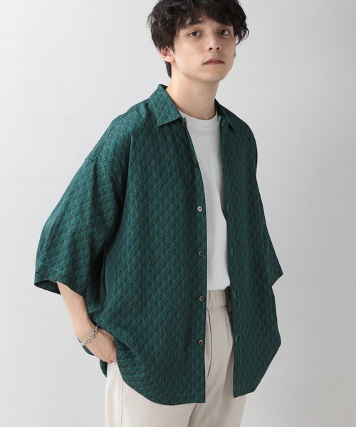 RAGEBLUE（レイジブルー）の「ジオメトリック柄/レーヨン半袖シャツ2