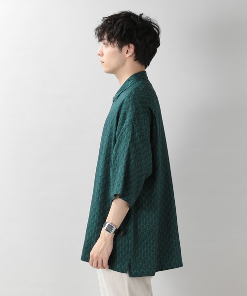 RAGEBLUE（レイジブルー）の「ジオメトリック柄/レーヨン半袖シャツ2