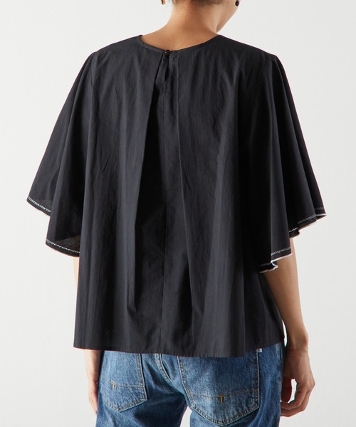 BEARDSLEY(ビアズリー)の「刺繍スリーブプルオーバー(シャツ/ブラウス・レディース・ホワイト/ブラック・FREE)」の20枚目の写真