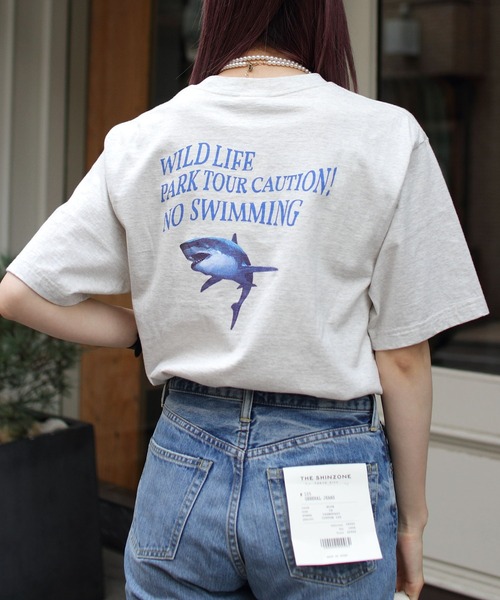 THE SHINZONE（ザ　シンゾーン）の「THE SHINZONE/シンゾーン　ワイルドパークツアーTEE　WILD PARK TOUR TEE（Tシャツ/カットソー・レディース・ブラック/グレー/ピンク・FREE）」の3枚目の写真