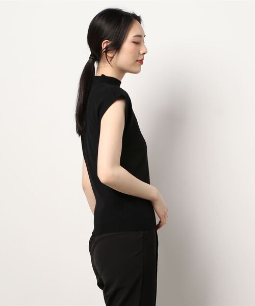 KOBE LETTUCE（コウベレタス）の「モックネックニットトップス（ニット/セーター・レディース・レッド/グレー/ブラック/グレイッシュベージュ/グリーン/パープル・FREE）」の7枚目の写真