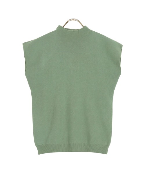 KOBE LETTUCE（コウベレタス）の「モックネックニットトップス（ニット/セーター・レディース・レッド/グレー/ブラック/グレイッシュベージュ/グリーン/パープル・FREE）」の5枚目の写真