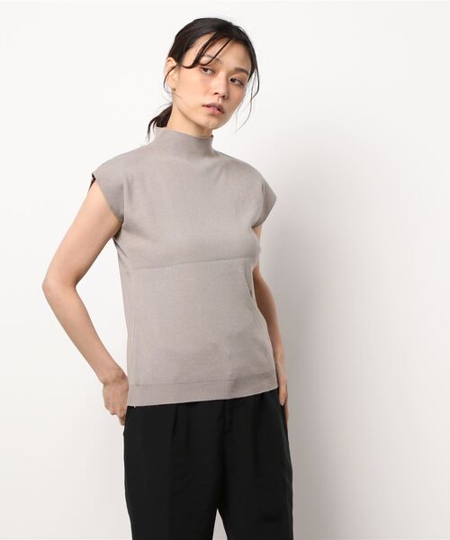 KOBE LETTUCE（コウベレタス）の「モックネックニットトップス（ニット/セーター・レディース・レッド/グレー/ブラック/グレイッシュベージュ/グリーン/パープル・FREE）」の20枚目の写真