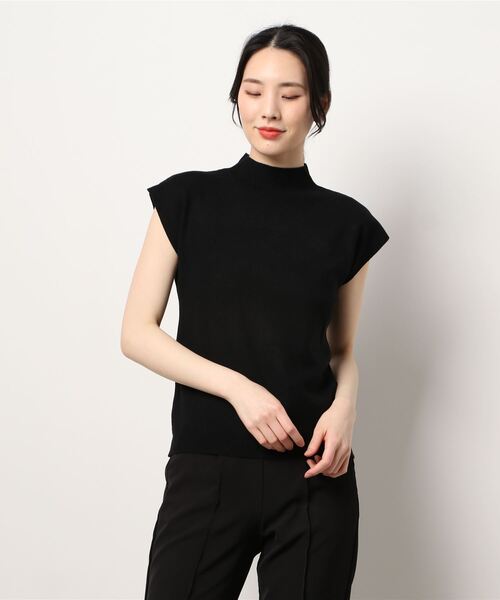 KOBE LETTUCE（コウベレタス）の「モックネックニットトップス（ニット/セーター・レディース・レッド/グレー/ブラック/グレイッシュベージュ/グリーン/パープル・FREE）」の19枚目の写真