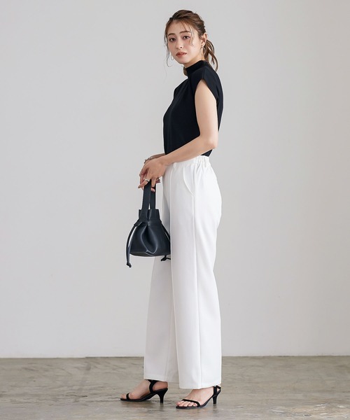 KOBE LETTUCE（コウベレタス）の「モックネックニットトップス（ニット/セーター・レディース・レッド/グレー/ブラック/グレイッシュベージュ/グリーン/パープル・FREE）」の12枚目の写真