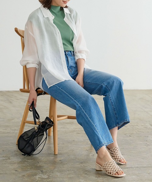 KOBE LETTUCE（コウベレタス）の「モックネックニットトップス（ニット/セーター・レディース・レッド/グレー/ブラック/グレイッシュベージュ/グリーン/パープル・FREE）」の16枚目の写真